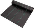 Weed Control Membrane UV Stabilised Weed Barrier Fabric Weed Matting High Tensile Strength Landscape Ground Cover for Artificial Grass Patios Paths Flower Beds(1.2 * 100m)