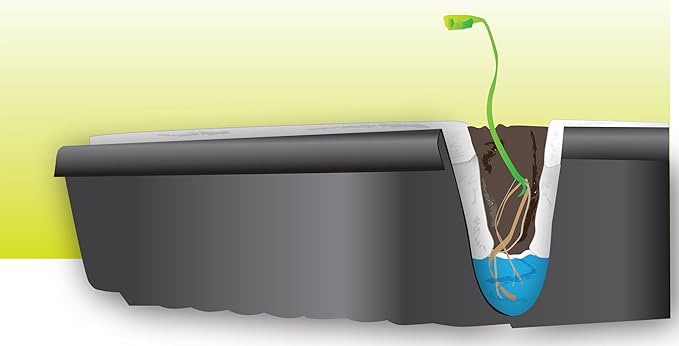 Hydrofarm JSEF55 Smart Float Grow Tray with Plugs
