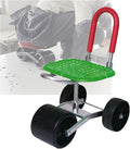 Garden Stool with Wheels Rolling Gardening Helper Bearing 150kg Adjustable Height 22-36cmfor Orchards Farms(Green)