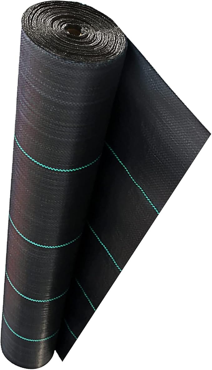 GeotextileWeed Control Fabric Garden Weed Barrier Fabric Gardening Mat Heavy Duty Geotextile Landscape Fabric Durable Weed Control Garden Cloth for Flower Bed (Size : 0.9x30m/3x100ft)