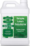 Simple Lawn Solutions - Liquid Iron Darker Green - Chelated Micronutrients - Concentrated Booster for Lawn Indoor Plants and Outdoor Garden (2.5 Gallon)
