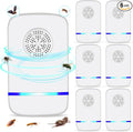Ultrasonic Pest Repeller Indoor 6 Pcs Electronic Pest Mouse Repellent Ultrasonic Plug in for Mosquito Mice Ant Roach Fleas Spider Bug for Home Hotel Garage Office