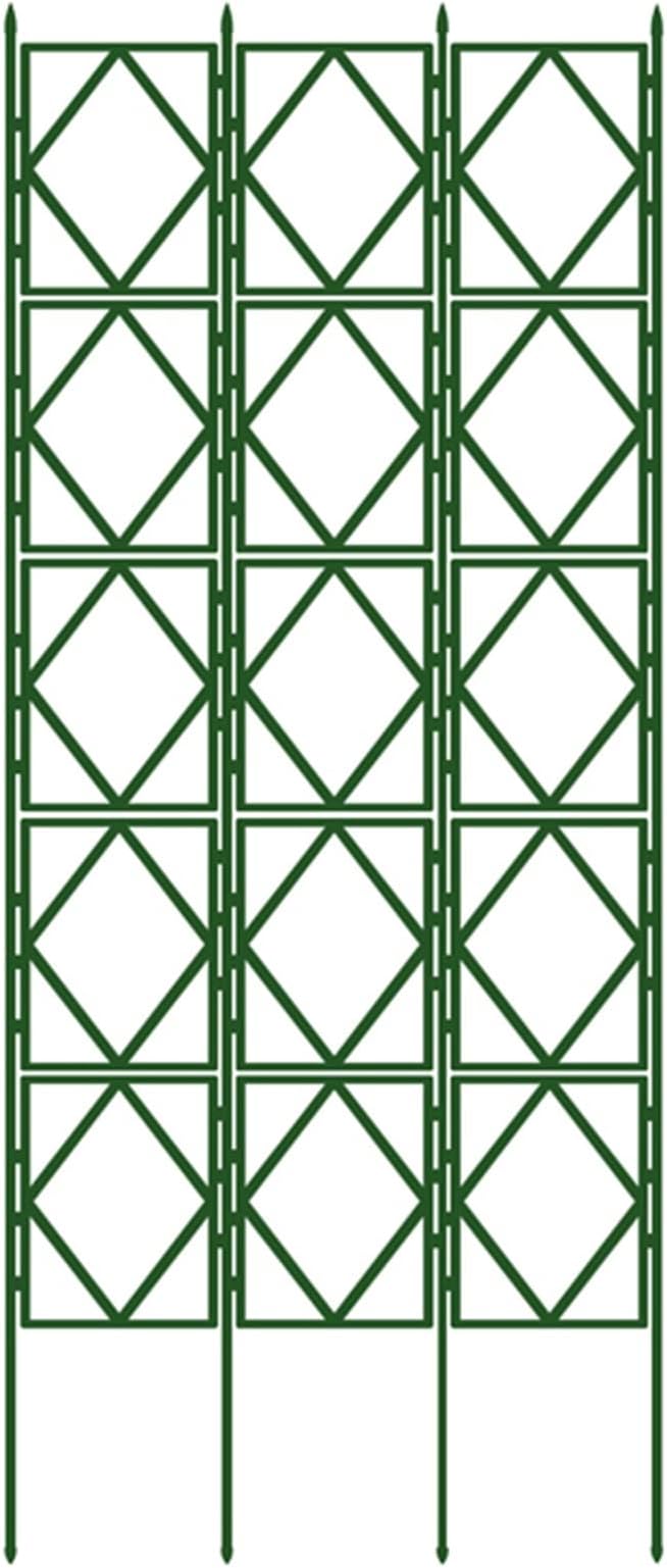 Garden Trellis Decorative Lattice Grid Vintage Garden Climbing Aid Outdoor Plant Trellis for Climbing Plants for Cucumber Vegetables Clematis Support Green (Size : 60x220cm/23.5x86.5in)