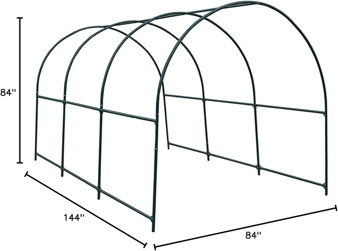 Strong Camel Greenhouse Replacement Frame for 12'X7'X7' Larger Hot Garden House  Support Arch Frame Climbing Plants/Flowers/Vegetables (12'X7'X7')