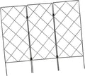 Toyvian Folding Iron Plant Support Rack for Climbing Vines and Flowers Garden Trellis Stand with Strong Stable Frame Multi Use Plant Bracket for Vegetables and Outdoor Gardening