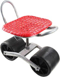 Rolling Garden Cart with 2 WheelsHeavy-Duty Utility Stool with Adjustable 11-16 Height &amp 360° Rotatablefor Lawn Yard