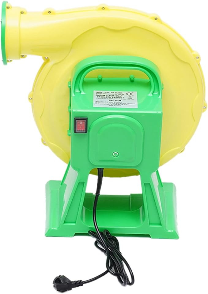 450W Air Pump Blower Commercial Inflatable Blower Inflatable Bouncer Blowers for Inflatable Bounce House Jumper CastleYellow and Green