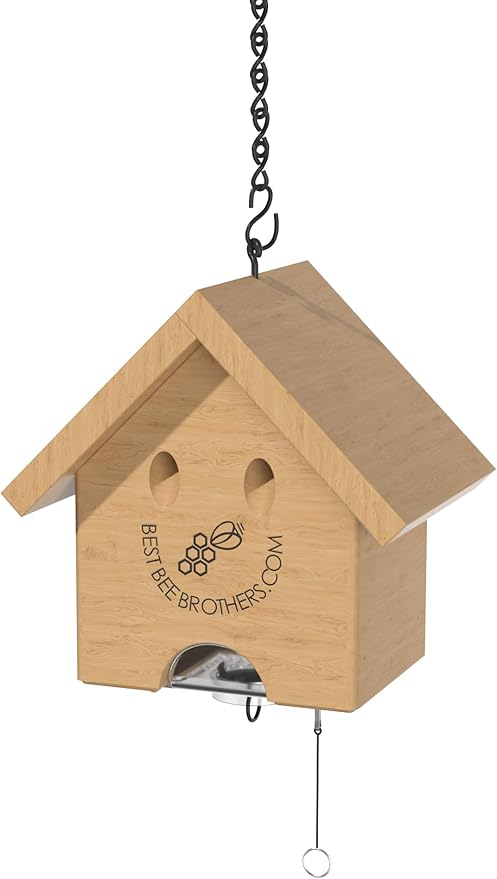 Best Bee Brothers Carpenter Bee Turbo Trap Happy House Carpenter Bee Trap for Outside with Bee Vault &amp Internal Turbo Funnel 6.3” W x 6” H x 5 D