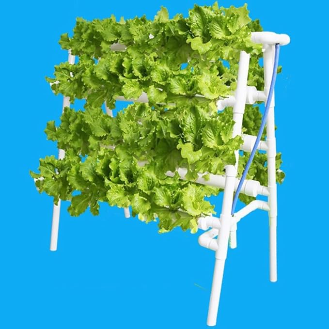 Hydroponics Growing SystemAquaponics Growing Kits | PVC-U Pipe | for Herbs Fruits &amp Vegetables | White Hydroponics Growing System GYL24824