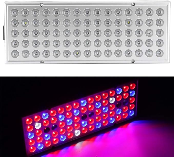 YWBL-WH 75 LED Plant Growth Light Full Spectrum Growing Lights Small and Light with Premium Materials. Suitable for Gardens Greenhouses