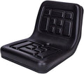 Tractor Seat Lawn Mower Seat Comfortable PU Leather with Back Rest Harvesters Seat Universal for Rice Transplanters Excavator Bracket Model