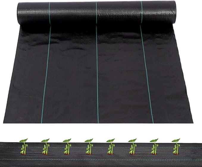 Landscape Fabric – 1.6x164ft Heavy Duty Grass Control Sheet Garden Weeds Barrier Multipurpose Lawn and Plant Mat | Plant Protection Fabric for Gardeners Vegetable Flower Beds Farm Nursery Trees