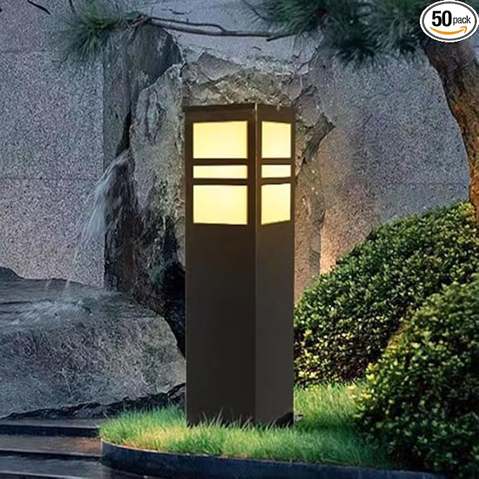 Outdoor Courtyard Landscape Lights LED Solar Lights Waterproof spotlights Long Endurance Suitable for Gardens lawns and Trails (D Warm)