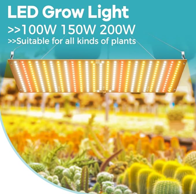 2PCS 2000W High Luminance LED Grow Lights 360 LEDs Sunlike Full Spectrum Dimmable&ampSilent High Yield Diodes Red Blue UV/IR Mimic Photosynthesis US Plug Great for Indoor Gardens &amp Greenhouses Fi