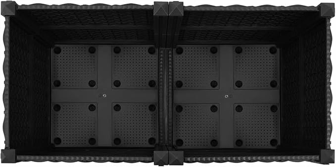Raised Bed Durable Black Polypropylene Planter Box for Outdoor Gardening Vegetables Herbs and Flowers
