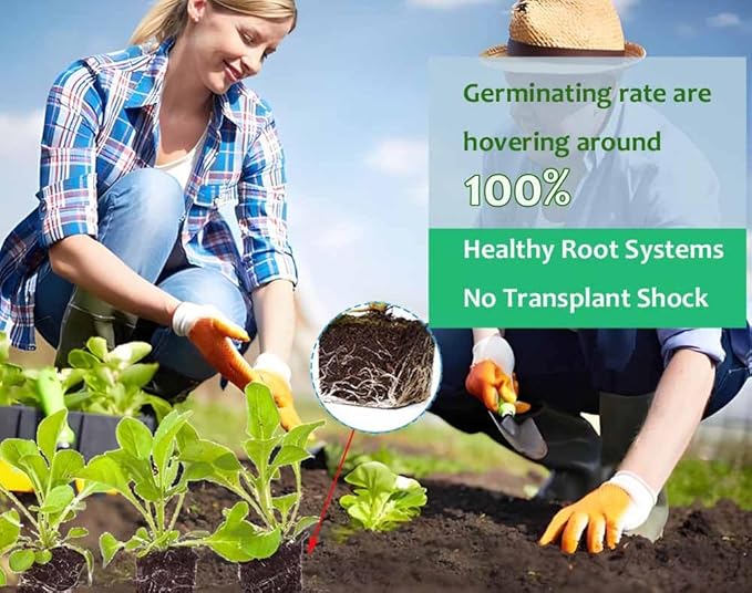 Handheld Soil Blocker Tool Kit - 8 Cell Heavy Duty 2 Inch Soil Block Maker for Seedlings Cuttings Greenhouses and Gardens (Ergonomic Design Durable Metal Construction)