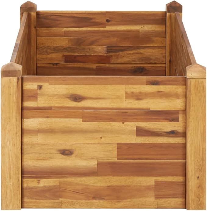 SKM Garden Raised Bed 110x60x44 cm Solid Acacia Wood (Weight-14KG)