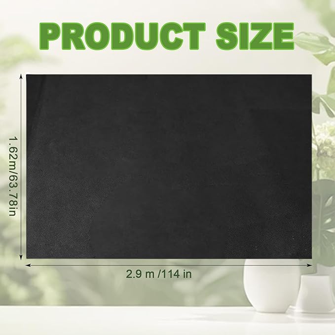 2 Pack Raised Garden Bed Liner Raised Garden Bed Liner Non Woven Fabric Planter Liner for Greenhouse Vegetable Gardening Cuttable Plant Liner with Soil Containment &amp Water Drainage