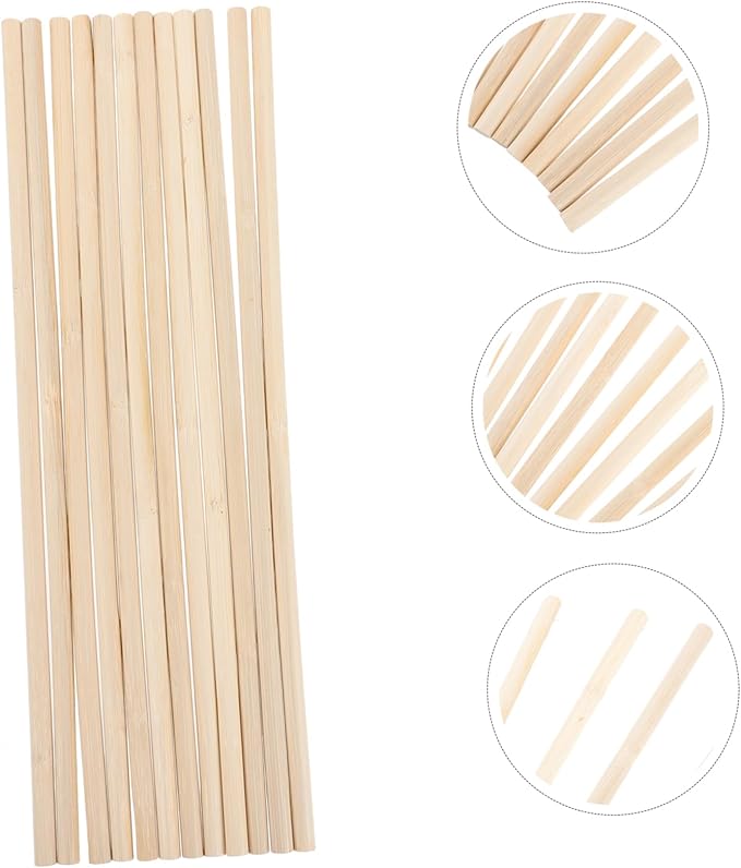 HEMOTON 50pcs Garden Trellis for Climbing Plants Natural Decorative Support Rack for Potted Vines Flowers and Vegetables for Indoor and Outdoor Use