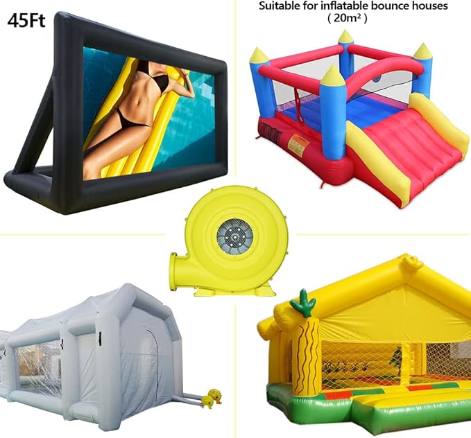 1500W (2HP) Air Blower Commercial Inflatable Bouncer Blower Perfect for Inflatable Bounce House Jumper Bouncy Castle…