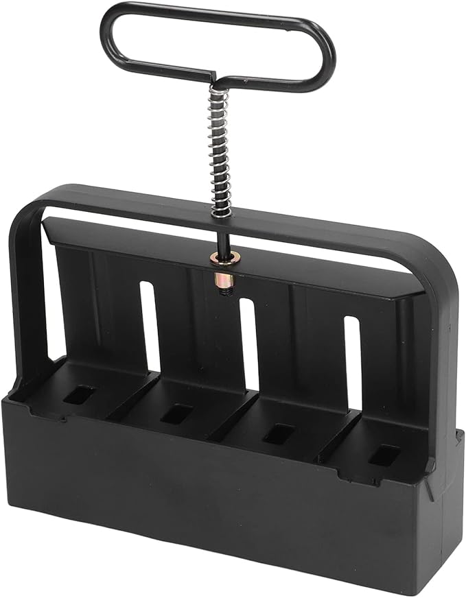 EVTSCAN Soil Blocker Double Row Soil Block Maker Tool Stainless Steel for Seedling Greenhouse Gardens Farms