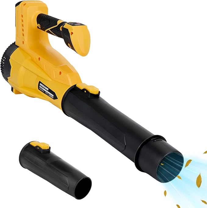 Cordless Leaf Blower for Dewalt 20V Battery - 500 CFM/150 MPH Electric Leaf Blower with Brushless Motor 6-Speed Adjustable (150MPH) for Lawn/Yard Care (Tool Only)