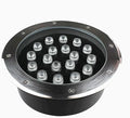 LED Landscape Lights - Outdoor Buried Waterproof Spotlights AC 85-265V Recessed Ground Lamp Easy to Install (Green 18W Blue 6W)