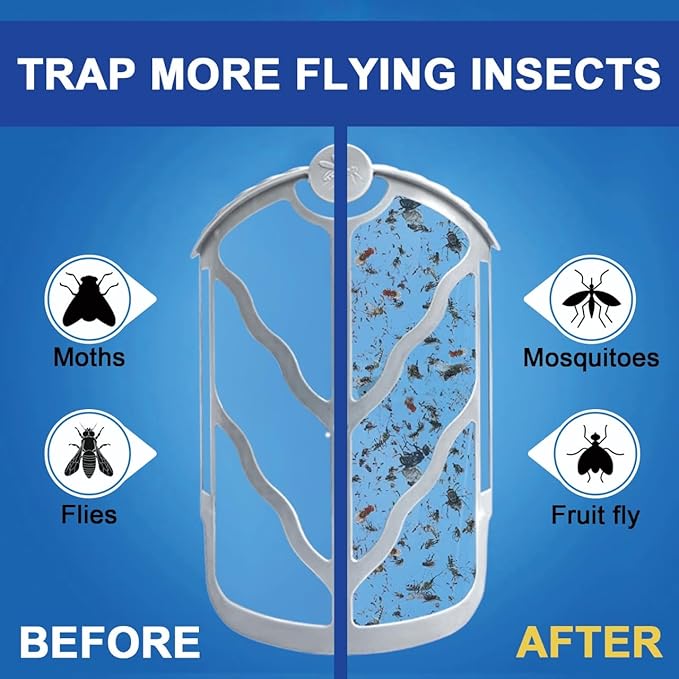 BAIMNOCM 40 Pack Cartridge Refill Compatible with Flying Insect Trap Refill M364 M364A and Max Indoor Use