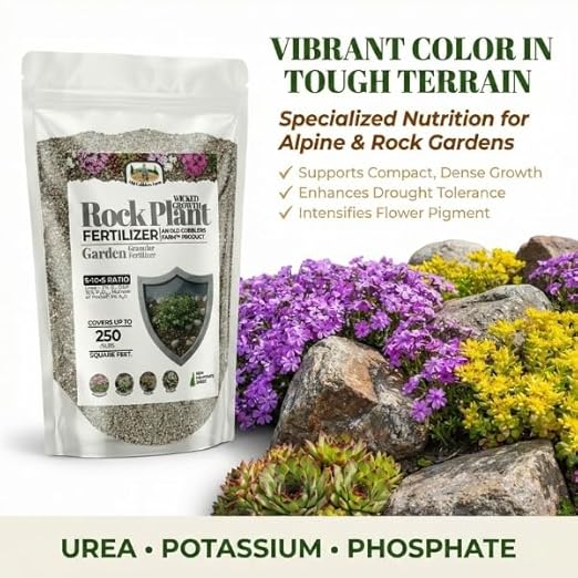 Old Cobblers Farm™ Wicked Growth Alpine/Rock Garden Plants Fertilizer - Designed for Hardy Growth and Vibrant Blooms in Thin Rocky soils (5 lbs | 10 lbs | 15 lbs | 20 lbs) (20 lbs)