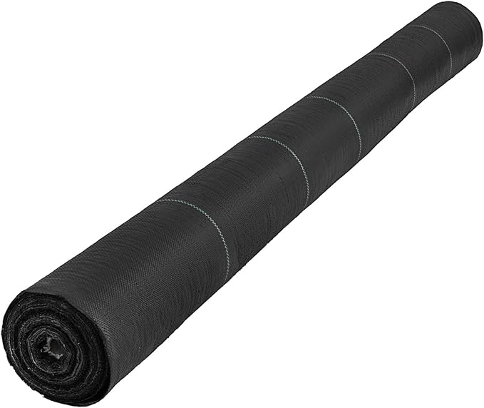 Large Weed Barrier Landscape Fabric Garden Woven Ground Cover Mat Weed Control Fabric Membrane Garden Ground Cover Black(300 x 6 ft)