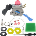 Compatible with 545180864 Carburetor for Weed Eater Husqvarna 545070601 FB25 Handheld Blower Zama C1U-W51B C1U-W46 C1U-W51B with Air Filter Spark Plug