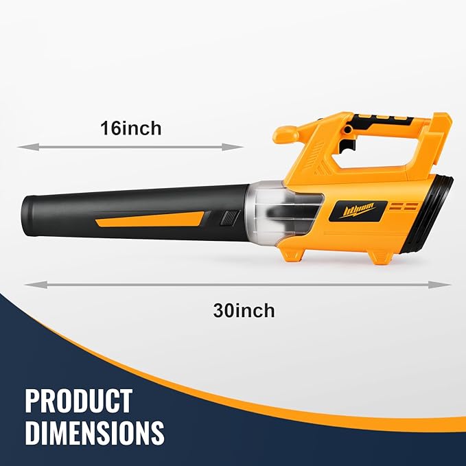 Cordless Leaf Blower Up to 520CFM Compatible with DEWALT 20V Max Battery (No Battery) Electric Leaf Blower Cordless with 5 Speed Modes Battery Powered Leaf Blowers for Lawn Care Yard