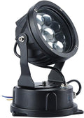 LED Beam Spotlight - Outdoor LED Spotlight Round Outdoor LED Spotlights Decorative Waterproof Lamp Adjustable Angle Landscape Lights For Garden Villas Step Wall Lighting(Red36W(AC 85-110V)) (Bl