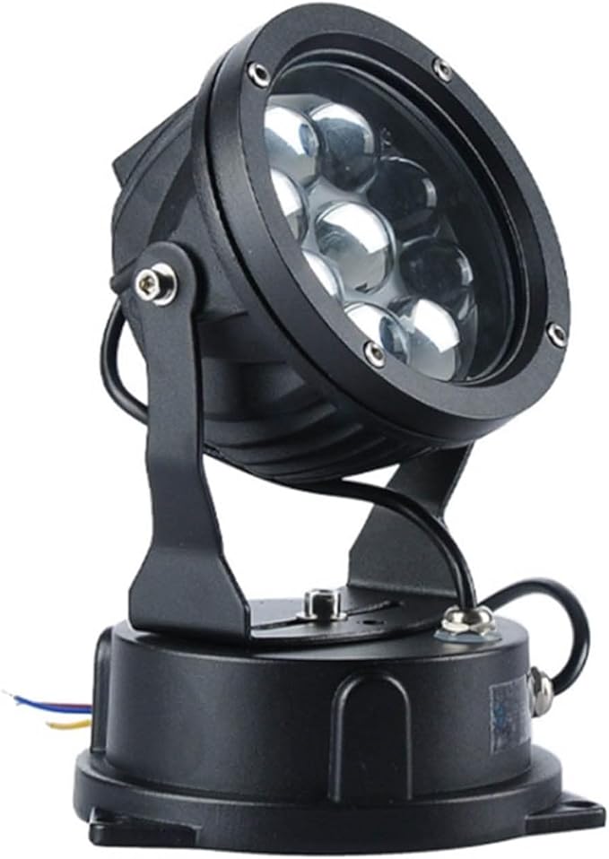 LED Beam Spotlight - Outdoor LED Spotlight Round Outdoor LED Spotlights Decorative Waterproof Lamp Adjustable Angle Landscape Lights For Garden Villas Step Wall Lighting(Red36W(AC 85-110V)) (Bl