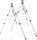 RESTMO 2 Pack 48” Large Full Metal Impact Sprinkler Head on Tripod Base 360° Rotating &amp Height Adjustable Tripod Heavy Duty Zinc Alloy Sprinkler for Large Yard and Lawn Irrigation