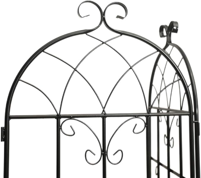 Metal Garden Trellis Panel for Climbing Plants Set of 2 19.7 Wide x 86.6 High BG-Trellis-0048KD