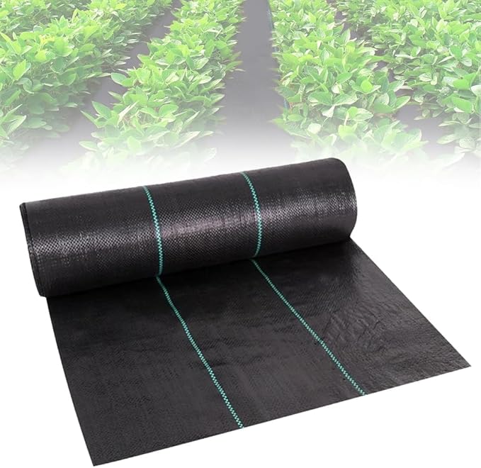 Premium Woven Weed Barrier 2025 Upgrade Heavy Duty PP Weed Barrier Fabric Garden Weed Barrier Landscape Fabric Weed Control Garden Cloth Weed Blocker Fabric (Weed Barrier Set 3.3 * 16.4ft)