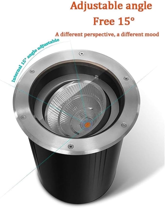 Underground Light LED - LED Beam Spotlight AC 24V Outdoor Buried Led Spot Lights IP67 ?Waterproof Adjustable Angle Embedded Ground Lamp Low Voltage LEDs Landscape Lights(Green20W) (Warm White 3W)