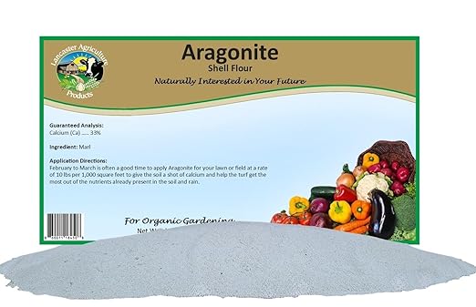 Aragonite 20 Pounds – Natural Calcium Carbonate Fertilizer for Gardens to Enhanced Soil Health pH Balance and Plant Growth – Lancaster Agriculture Products