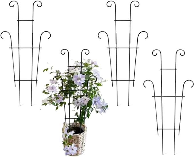Plant Stand - Rust-Proof Stem Trellis - Garden Trellis for Climbing Plants | for Pothos Ivy Fruit Vegetable Cucumber Bean Flower Pots Planter House