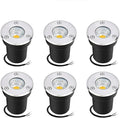 6PCS LED Beam Spotlight - Underground Light LED AC85-265V COB Garden Landscape Lights IP65 Waterproof Recessed Buried Lights for Outdoor Park Driveway Lighting(White10W)