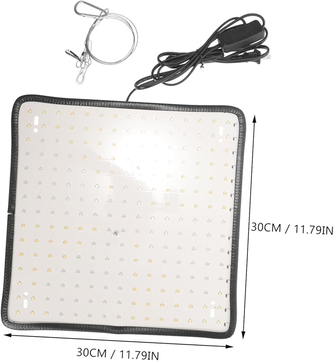 Dimmable Plant Growth Light with Led Indoor Plant Lamp for Greenhouses and Includes Hanging Chain for Easy Installation