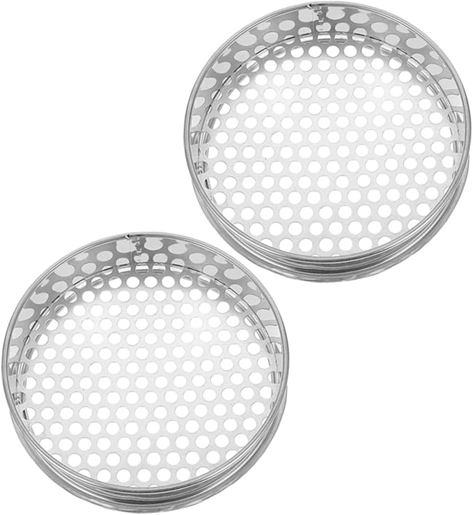 BESPORTBLE 2pcs Stainless Steel Soil Sifters Durable Garden Mesh Sieve for Filtering Rocks Debris Manual Soil Sieves for Efficient Gardening and Composting