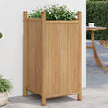 Planter Raised Flower Bed Standing planters Gardening Box Planter Boxes Suitable for Nursery Corridor Courtyard Orchard 15.7x15.7x31.5 Bamboo