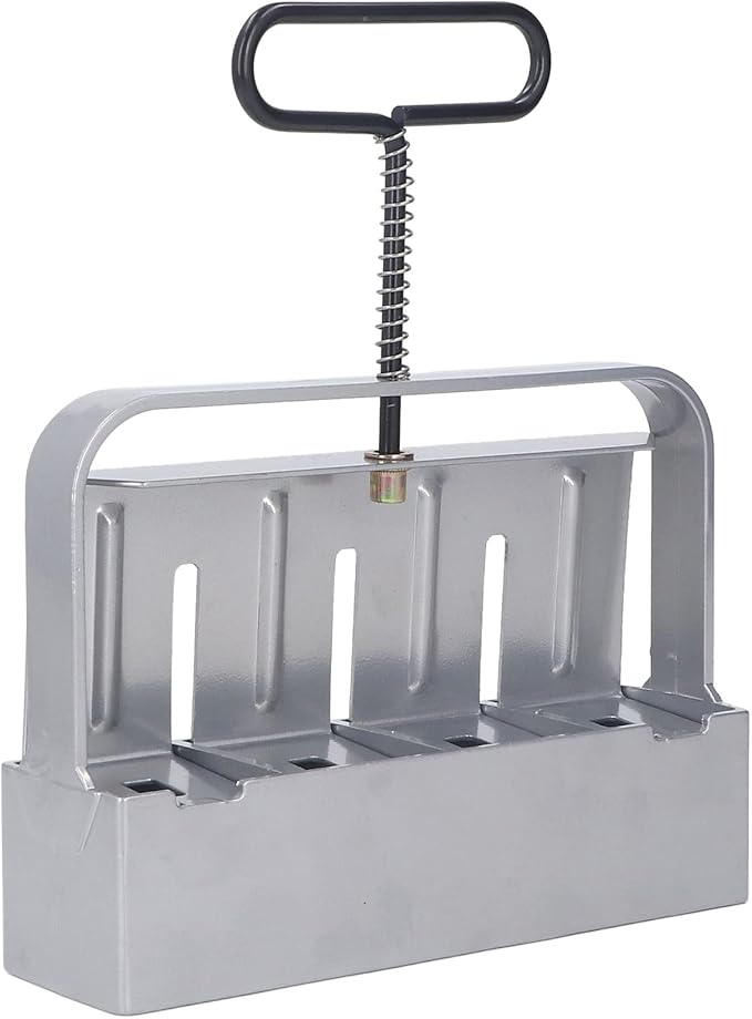 Silver Manual Soil Block Maker Handheld Seedling Micro Soil Blocker Set for Greenhouse Cultivating Garden Farm