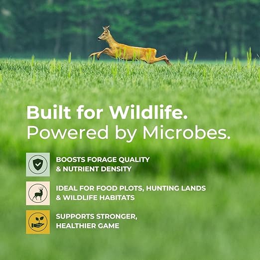 Rack Up Microbial Soil Amendment – Boosts Wildlife Forage Enhances Soil Health &amp Promotes Stronger Plant Growth – Made in USA