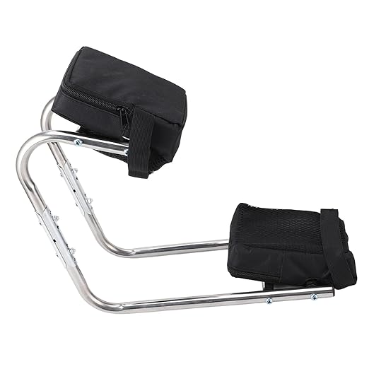 Pssopp Knee Support Tool Ergonomic Stainless Steel Gardening Sit Kneeling Seat Reduce Knee Pressure Ideal for Farmers and Gardeners