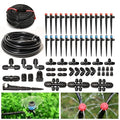233FT Drip Irrigation System for Garden Kit with 1/2 Inch and 1/4 Inch Tubing Automatic Irrigation Equipment Locked Fittings Micro Drip 360 Degree Fan Sprayer Watering Kit for Greenhouse