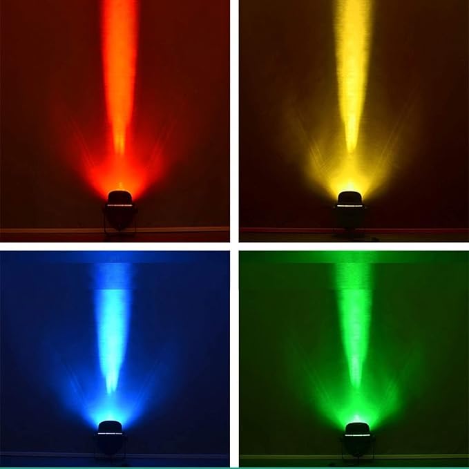 LED Outdoor Ground Lights - Rotation Spotlight 110-240V Long Beam LED Spotlight IP65 Waterproof Outdoor Light Long Beam Floodlights Narrow Light Wall Washer(Green27W)