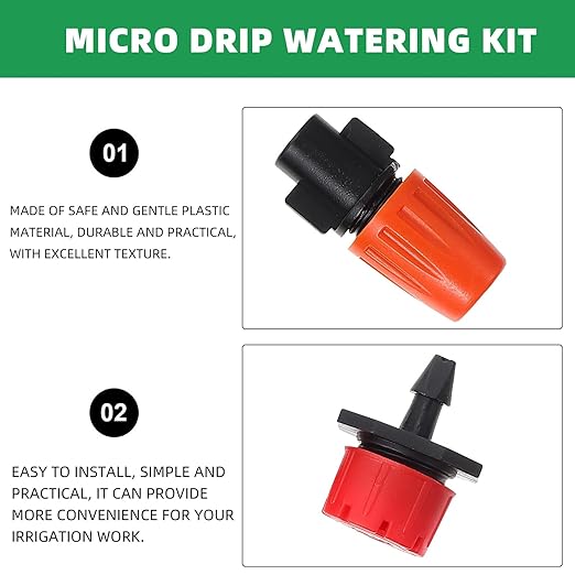 Milisten Automatic Drip Irrigation Kit 15m Micro Drip Irrigation System for Garden Greenhouse Outdoor Watering with Tubing and Connectors